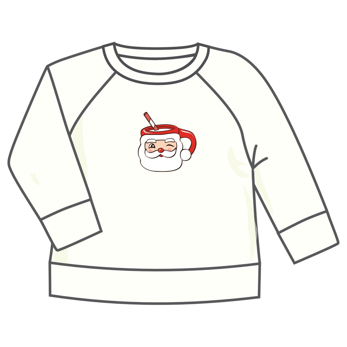 Santa's Treats Pullover Sweatshirt - Ivory - Magnolia BabyPullover