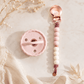 Scalloped Blush Ombre Pacifier Clip Set - Magnolia BabyPacifiers & Clips