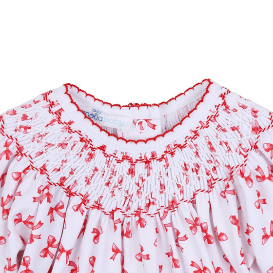 Scarlett Bows Bishop Footie - Magnolia BabyFootie