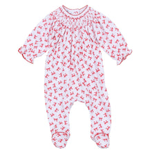  Scarlett Bows Bishop Footie - Magnolia BabyFootie
