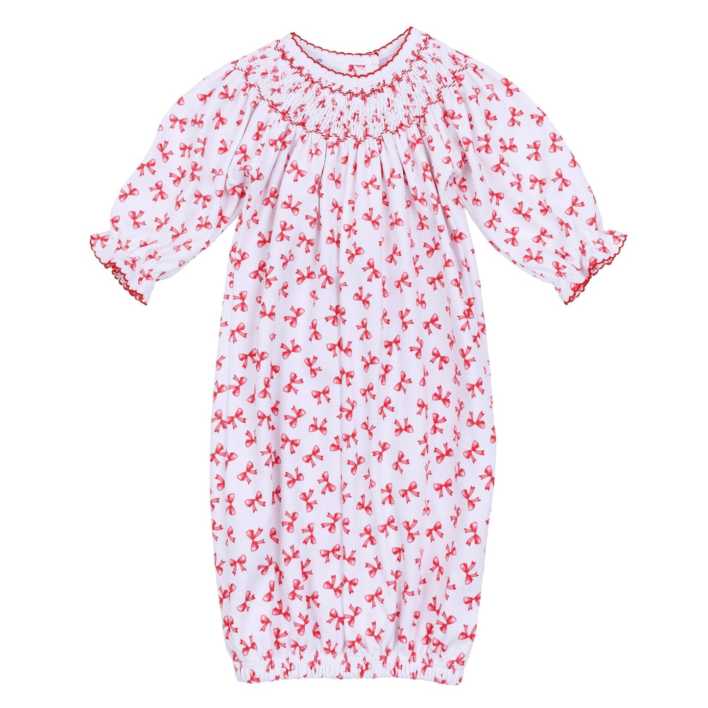Scarlett Bows Bishop Gown - Magnolia BabyGown