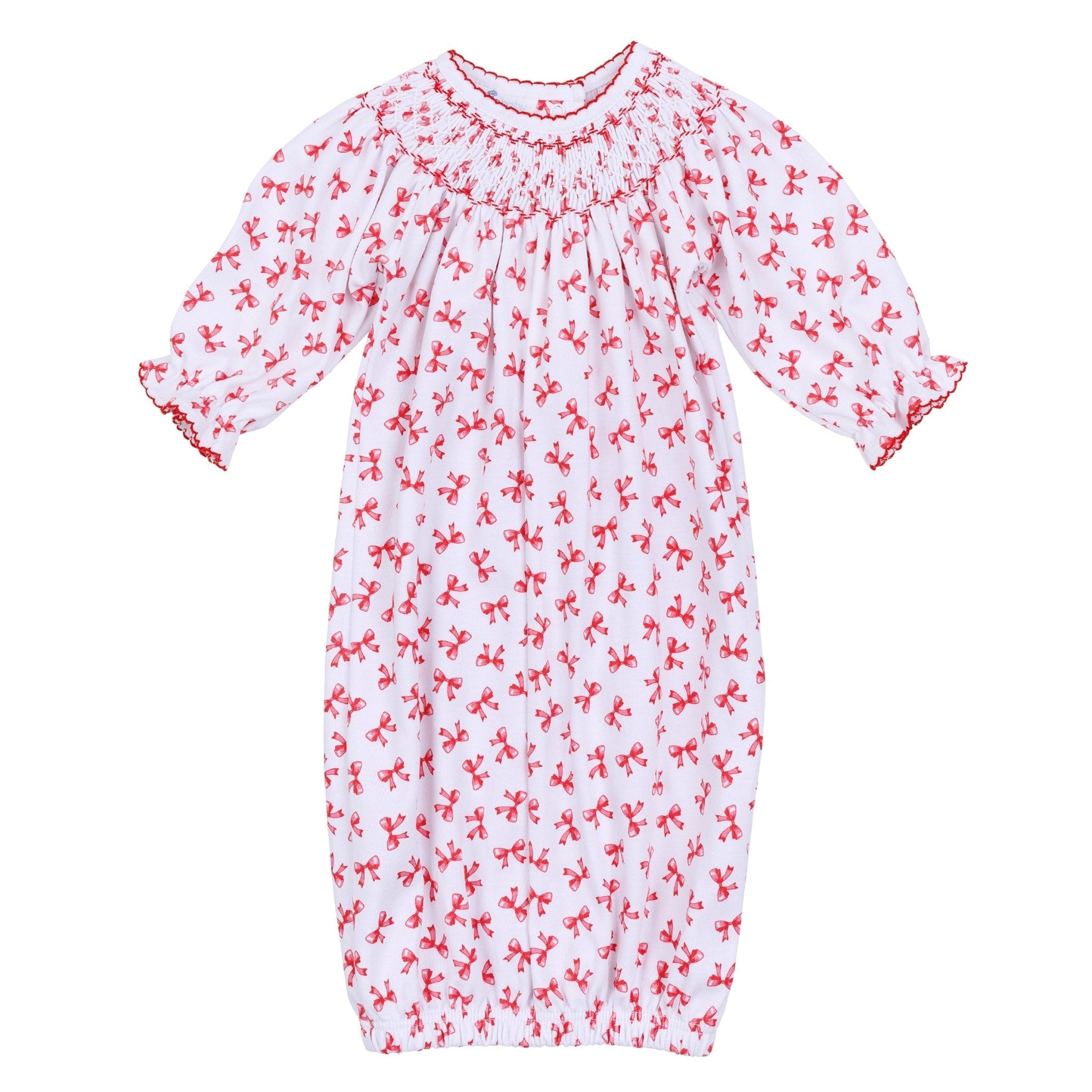 Scarlett Bows Bishop Gown - Magnolia BabyGown
