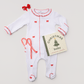 Scarlett Bows Christmas Footie Gift Set - Magnolia BabyGift Set