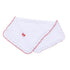 Scarlett Bows Embroidered Ruffle Burp Cloth - Magnolia BabyBurp Cloth