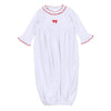 Scarlett Bows Embroidered Ruffle Gathered Gown - Magnolia BabyGown