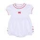 Scarlett Bows Embroidered Short Sleeve Bubble - Magnolia BabyBubble