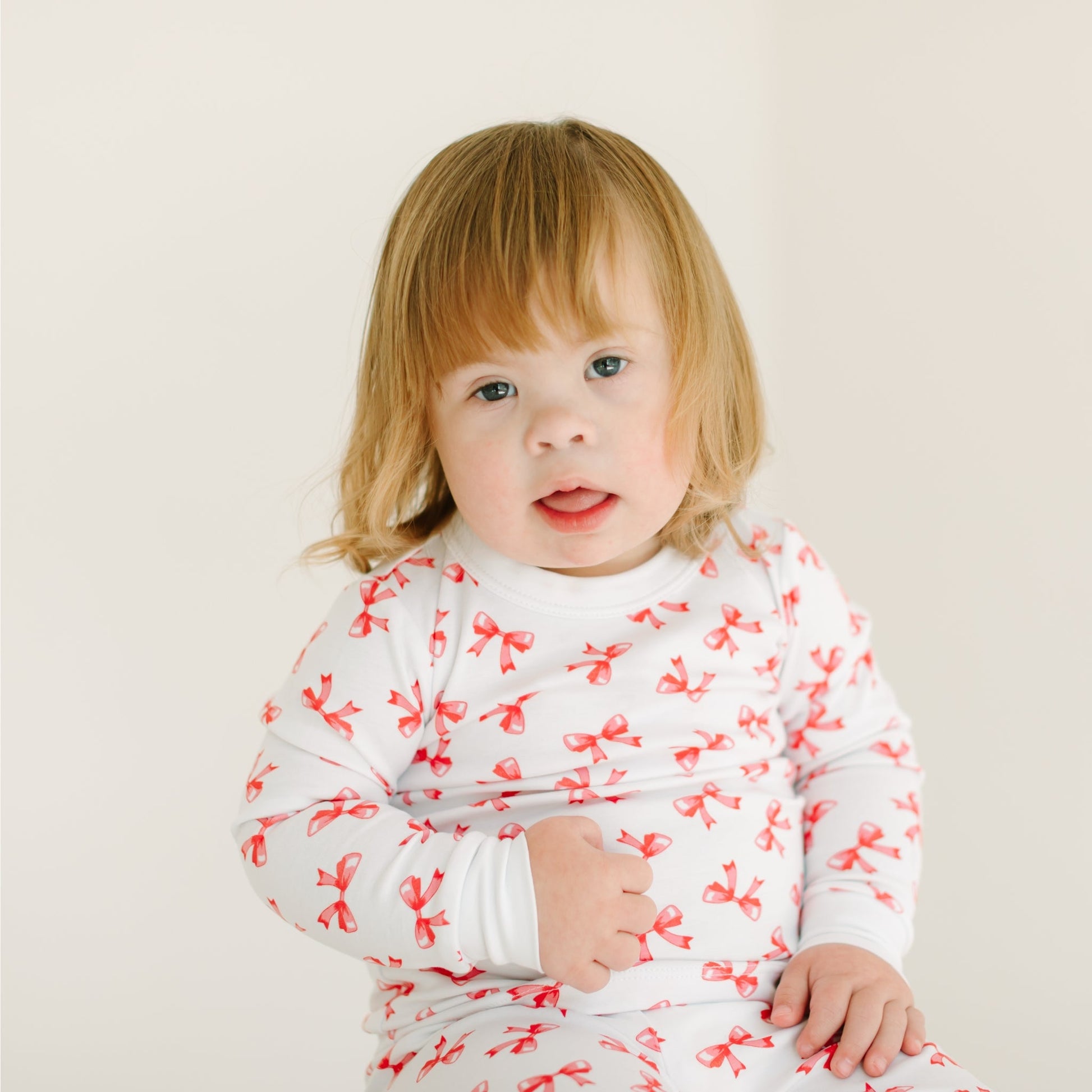 Scarlett Bows Long Pajamas - Magnolia BabyLong Pajamas