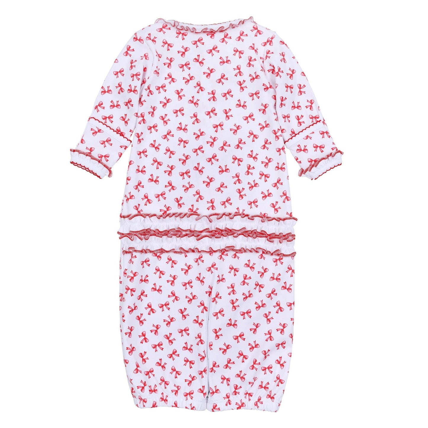 Scarlett Bows Print Ruffle Converter - Magnolia BabyConverter Gown