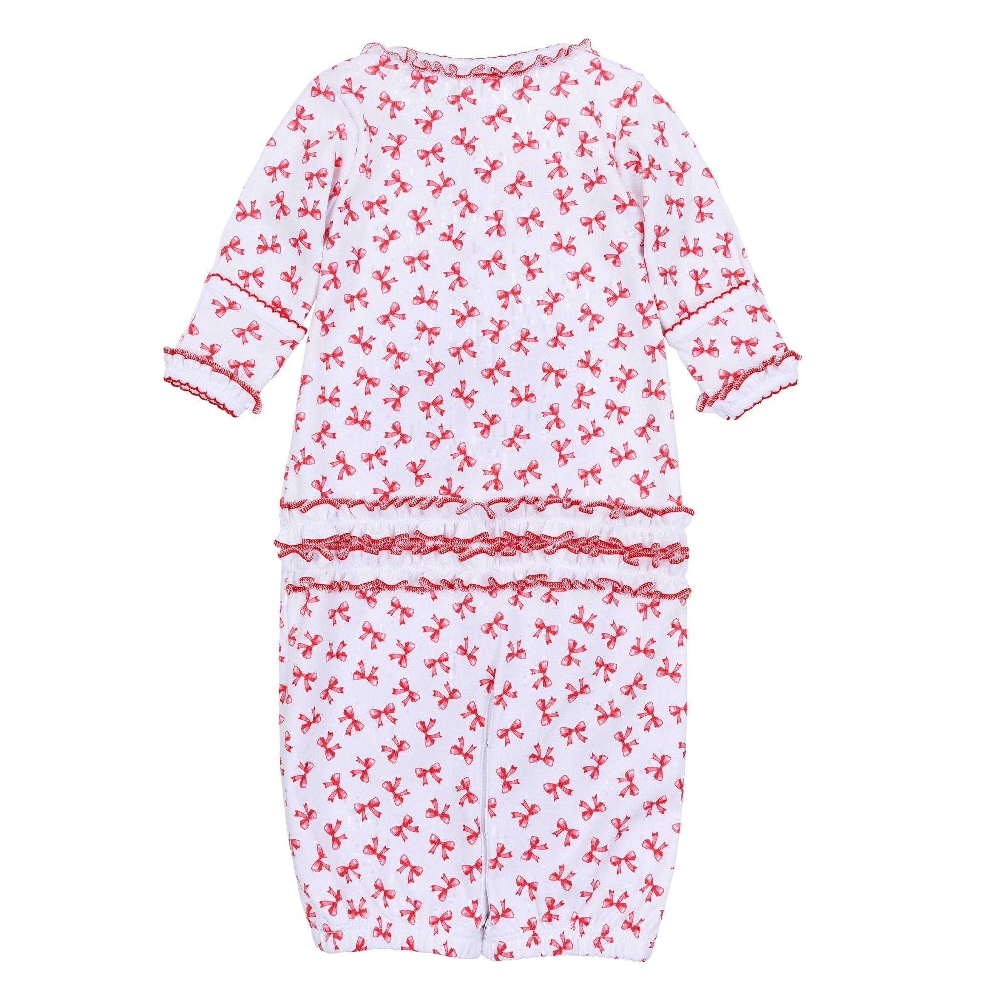Scarlett Bows Print Ruffle Converter - Magnolia BabyConverter Gown