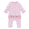 Scarlett Bows Print Ruffle Footie - Magnolia BabyFootie