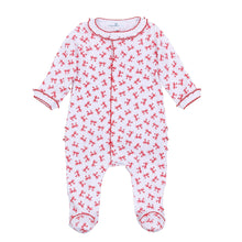  Scarlett Bows Print Ruffle Footie - Magnolia BabyFootie