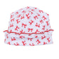 Scarlett Bows Print Ruffle Hat - Magnolia BabyHat