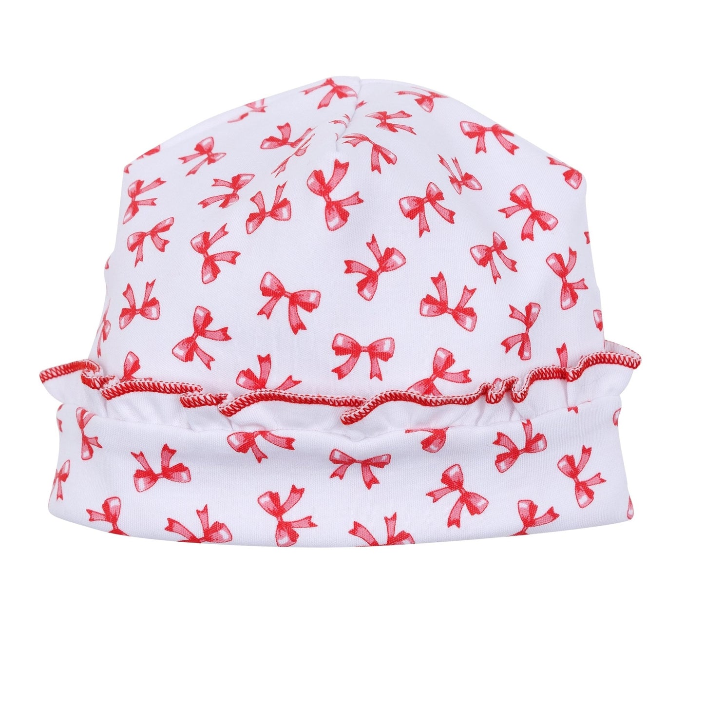 Scarlett Bows Print Ruffle Hat - Magnolia BabyHat