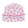 Scarlett Bows Print Ruffle Hat - Magnolia BabyHat