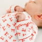 Scarlett Bows Print Zip Footie - Magnolia BabyFootie