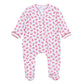 Scarlett Bows Print Zip Footie - Magnolia BabyFootie