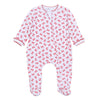 Scarlett Bows Print Zip Footie - Magnolia BabyFootie