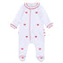 Scarlett Bows Scattered Ruffle Footie - Magnolia BabyFootie