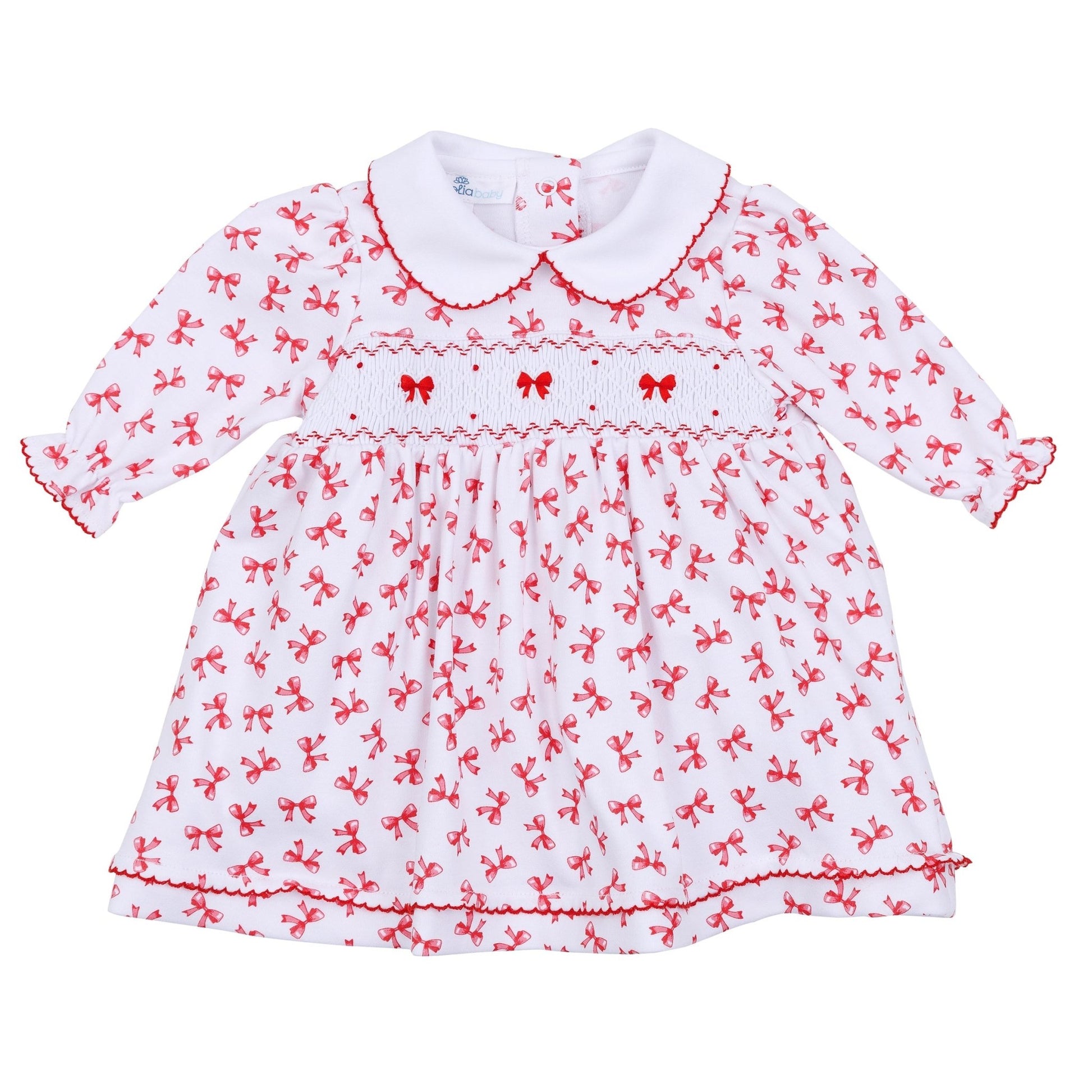 Scarlett Bows Smocked Dress - Magnolia BabyDress