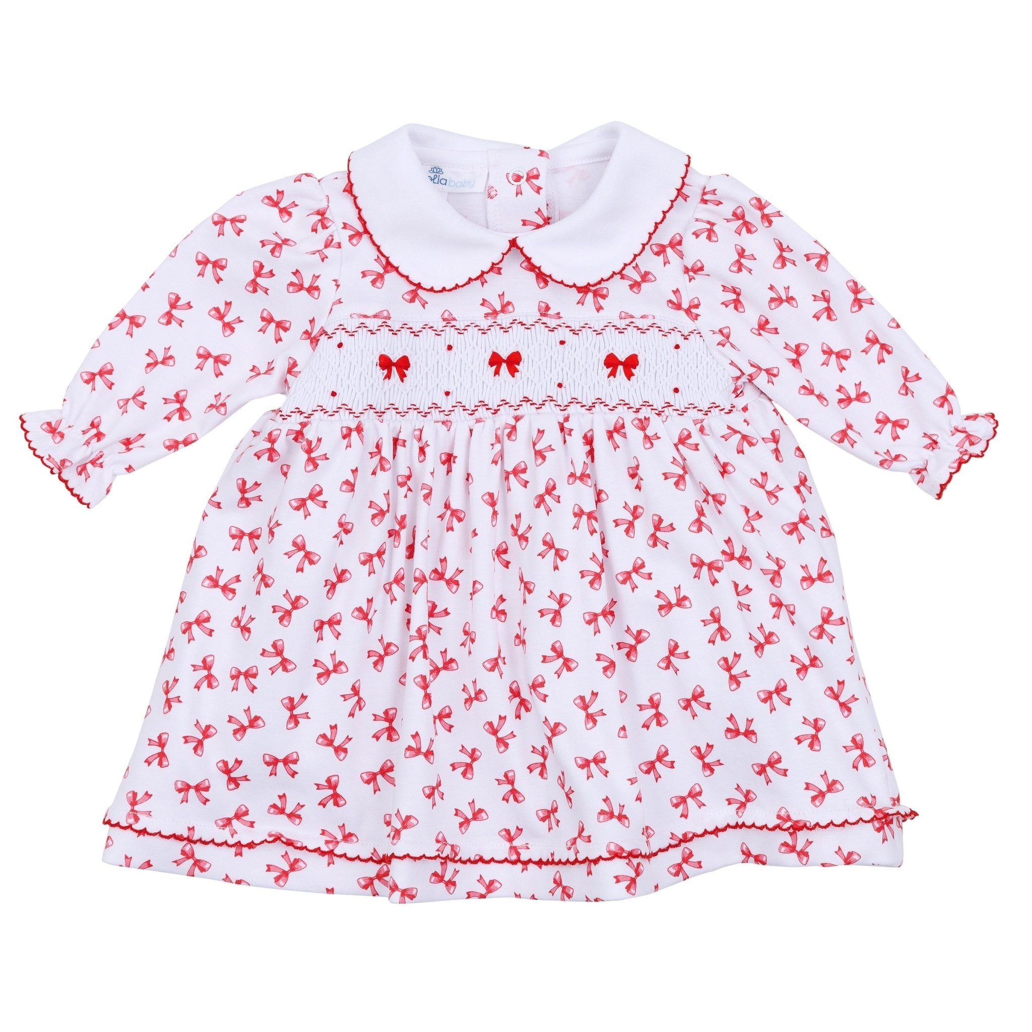 Scarlett Bows Smocked Dress - Magnolia BabyDress