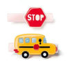 School Bus & Stop Sign Alligator Clips (2) - Magnolia BabyHair Clip