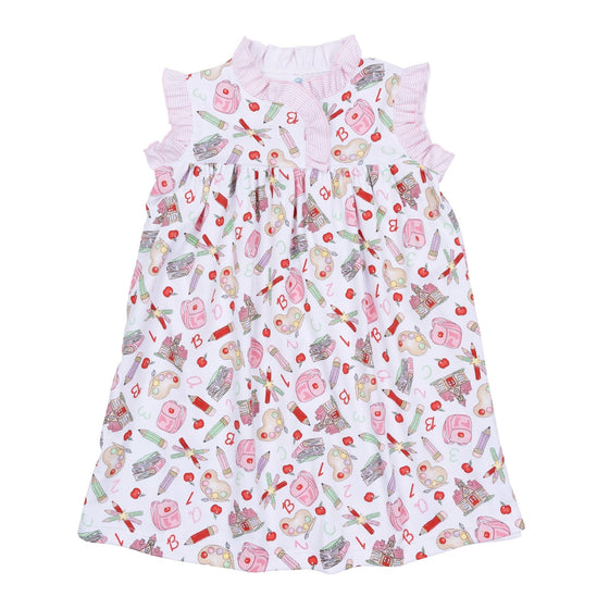 School Day Sweetness Flutters Nightdress - Pink - Magnolia BabyNightdress