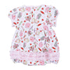 School Day Sweetness Ruffle Short Sleeve Bubble - Pink - Magnolia BabyBubble