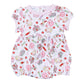 School Day Sweetness Ruffle Short Sleeve Bubble - Pink - Magnolia BabyBubble