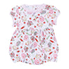 School Day Sweetness Ruffle Short Sleeve Bubble - Pink - Magnolia BabyBubble