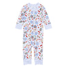 School Day Sweetness Zip Pajamas - Light Blue - Magnolia BabyZipper Pajamas