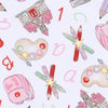 School Day Sweetness Zip Pajamas - Pink - Magnolia BabyZipper Pajamas