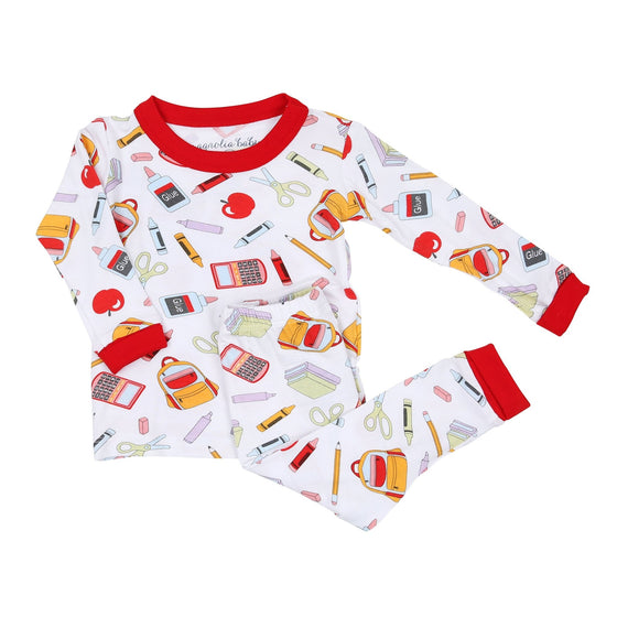 School Daze Long Pajamas - Magnolia BabyLong Pajamas