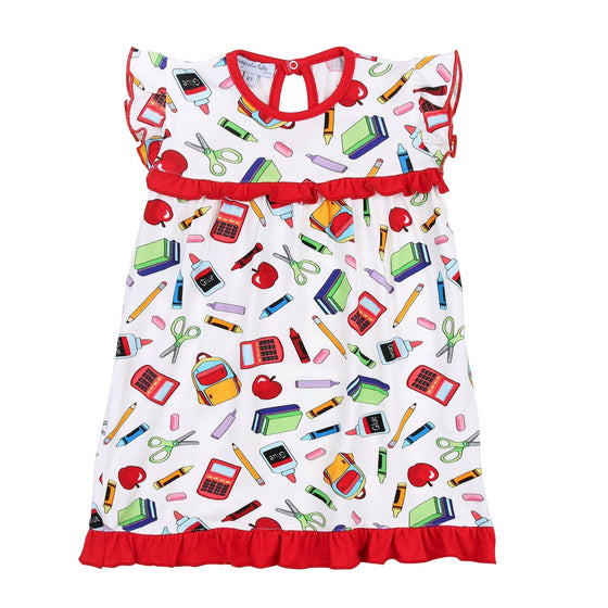 School Daze Printed Dress - Magnolia BabyDress