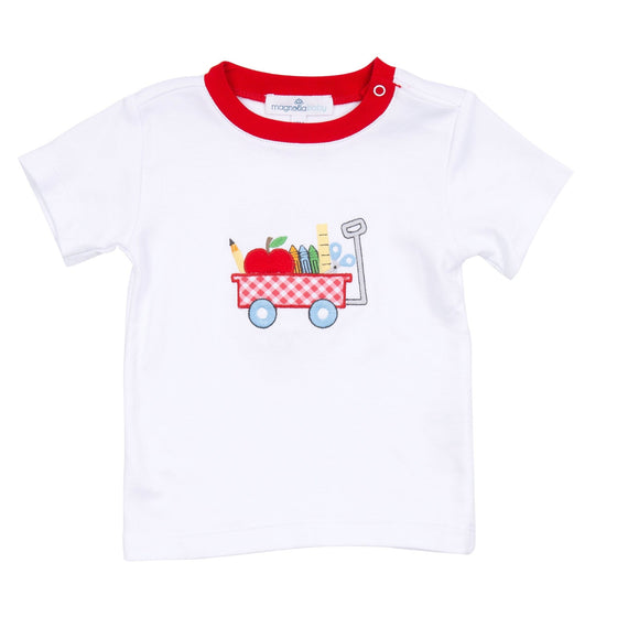 School Wagon Applique T - Shirt - Magnolia BabyT - Shirt