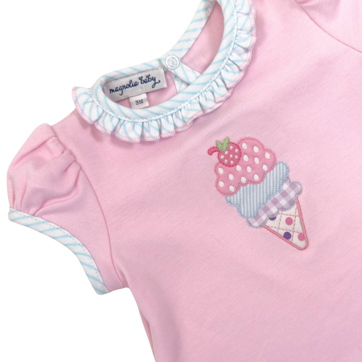 Scoops of Fun Applique Diaper Cover Set - Magnolia BabyDiaper Cover