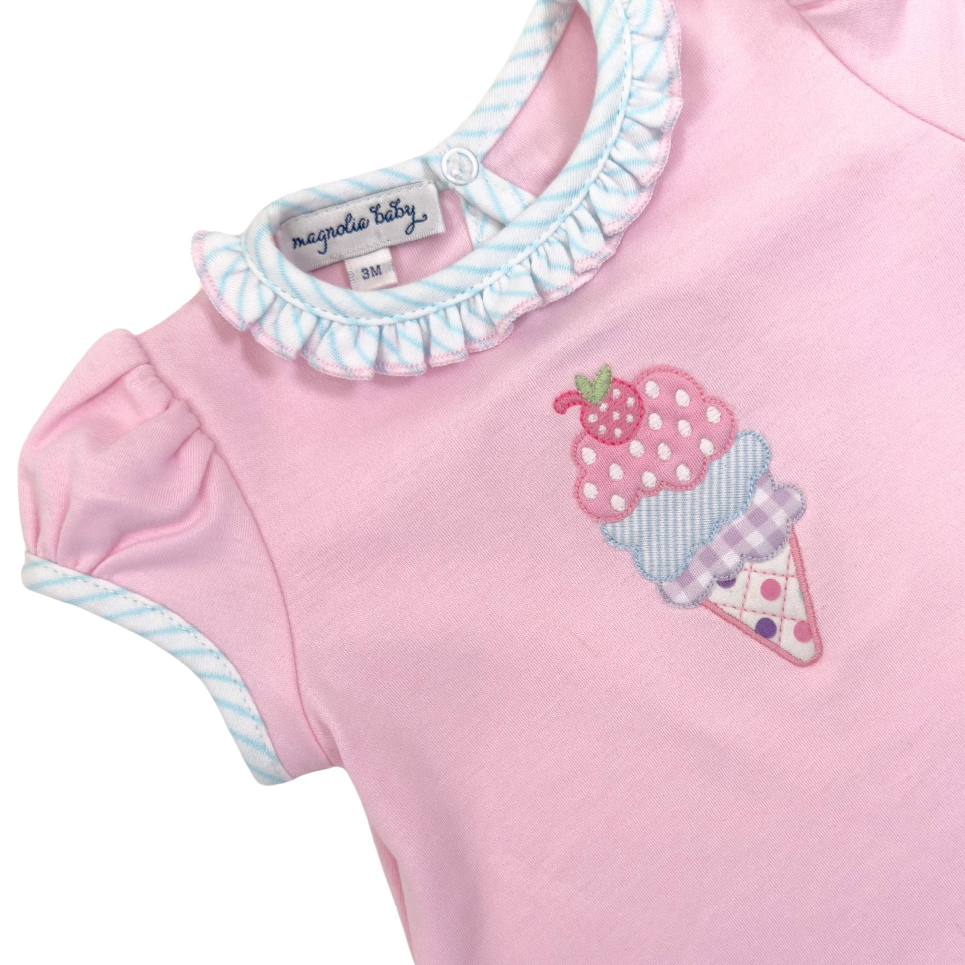 Scoops of Fun Applique Diaper Cover Set - Magnolia BabyDiaper Cover