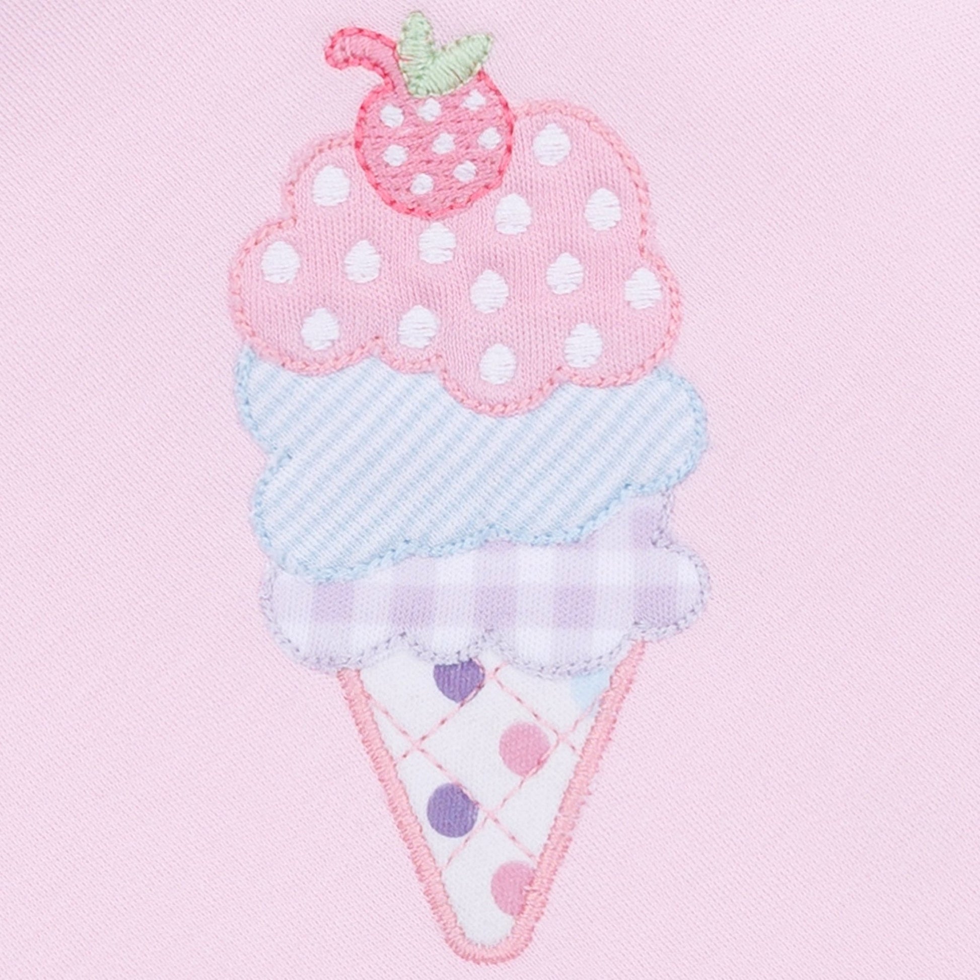 Scoops of Fun Applique Long Pajamas - Magnolia BabyLong Pajamas