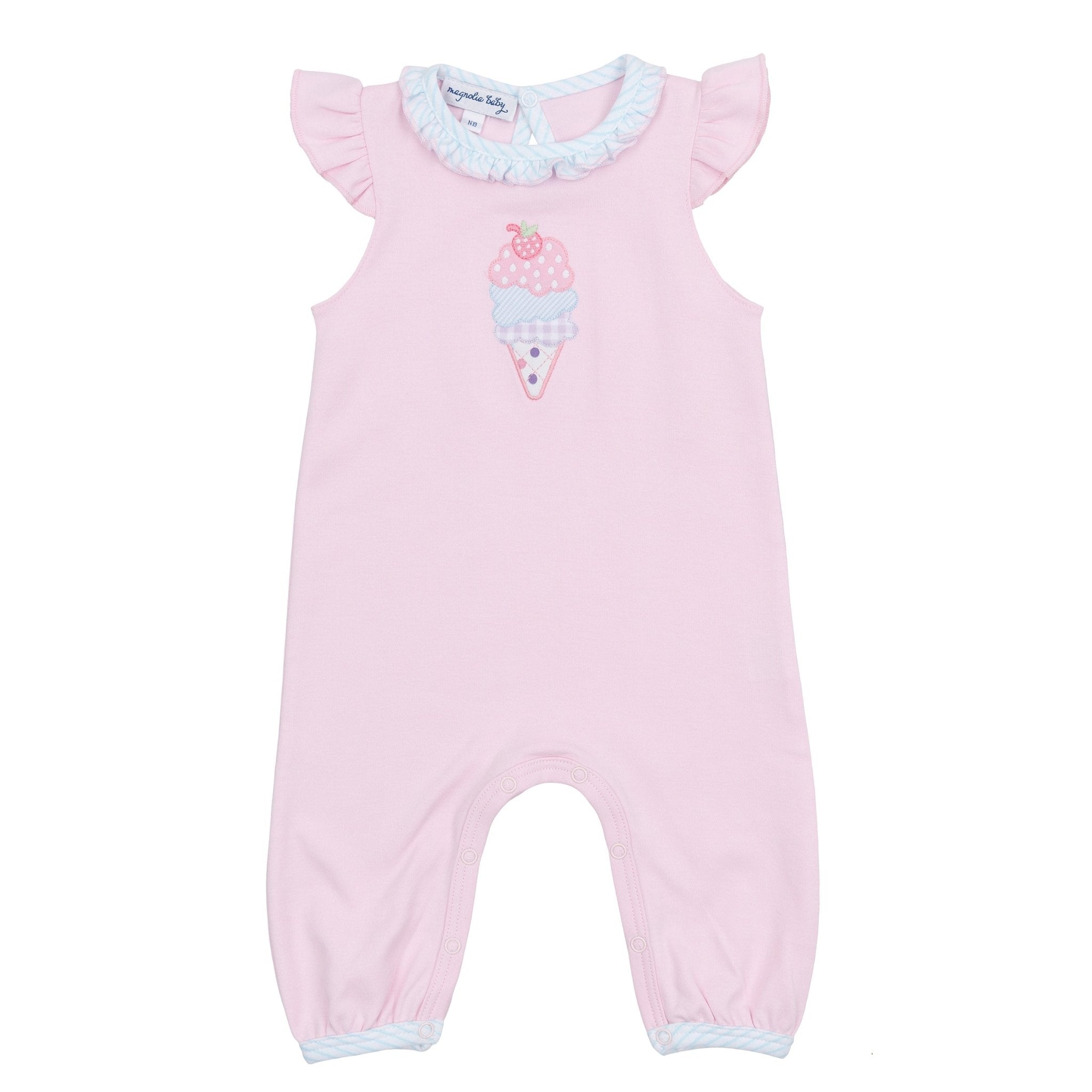 Scoops of Fun Applique Playsuit - Magnolia BabyPlaysuit
