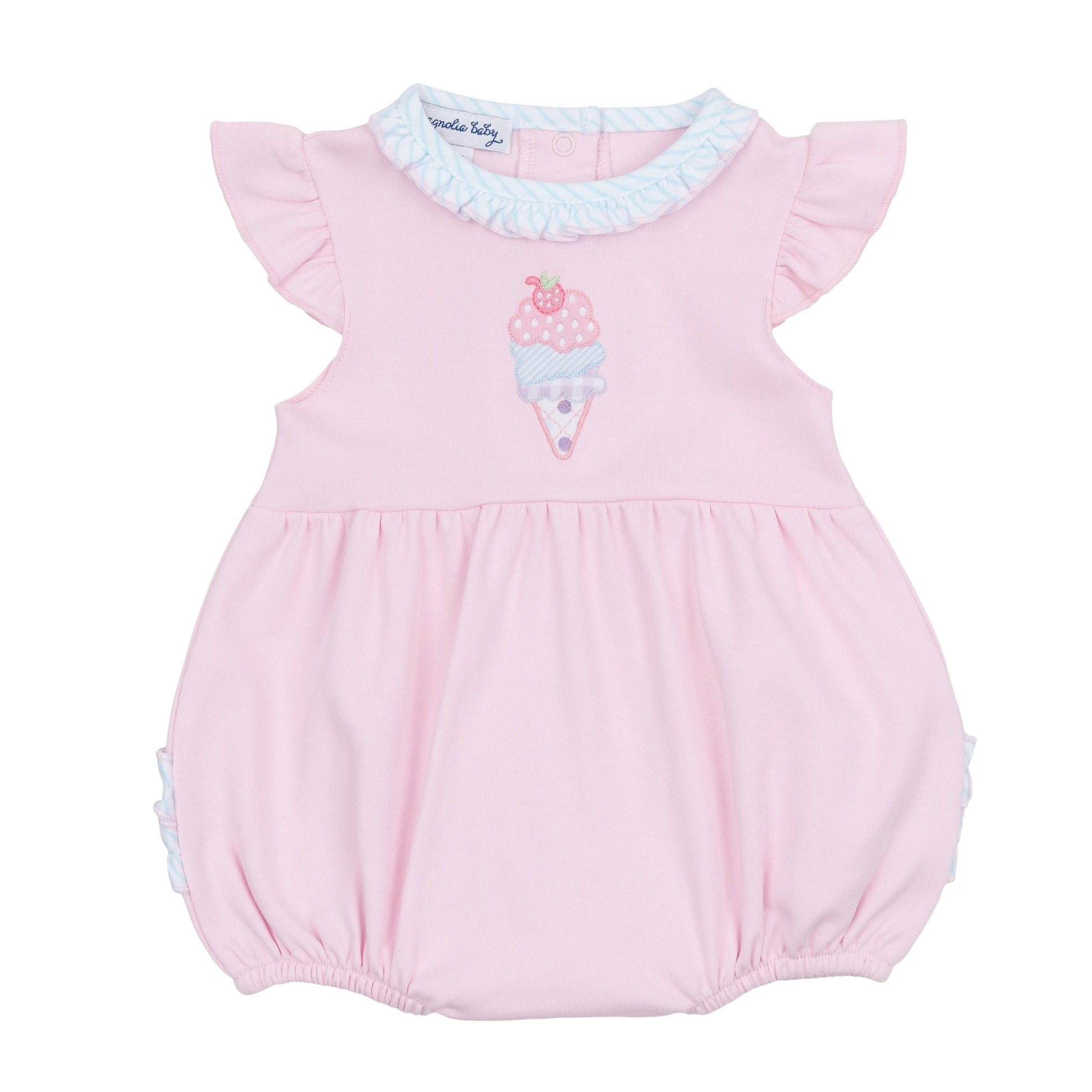 Scoops of Fun Applique Ruffle Bubble - Magnolia BabyBubble