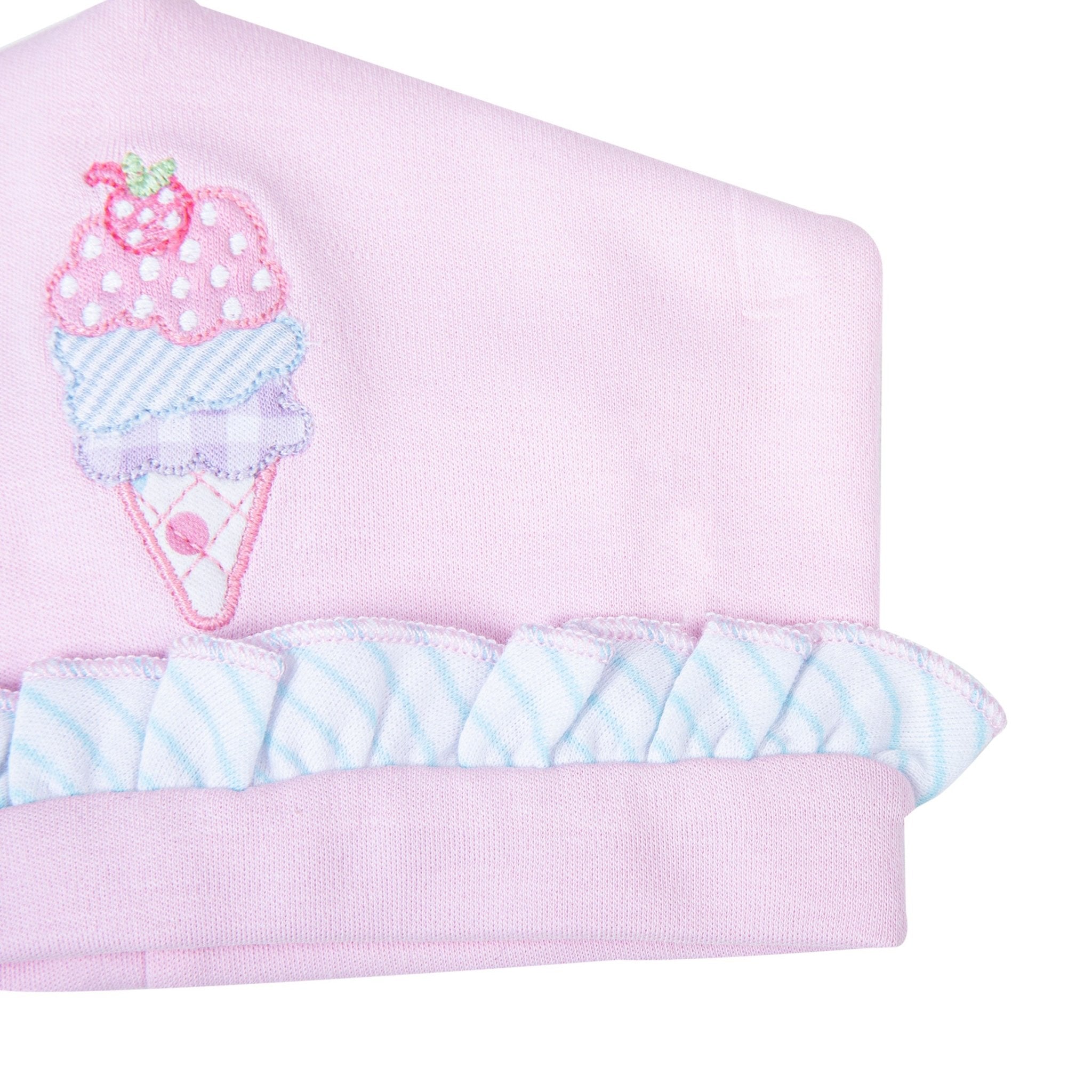 Scoops of Fun Applique Ruffle Hat - Magnolia BabyHat