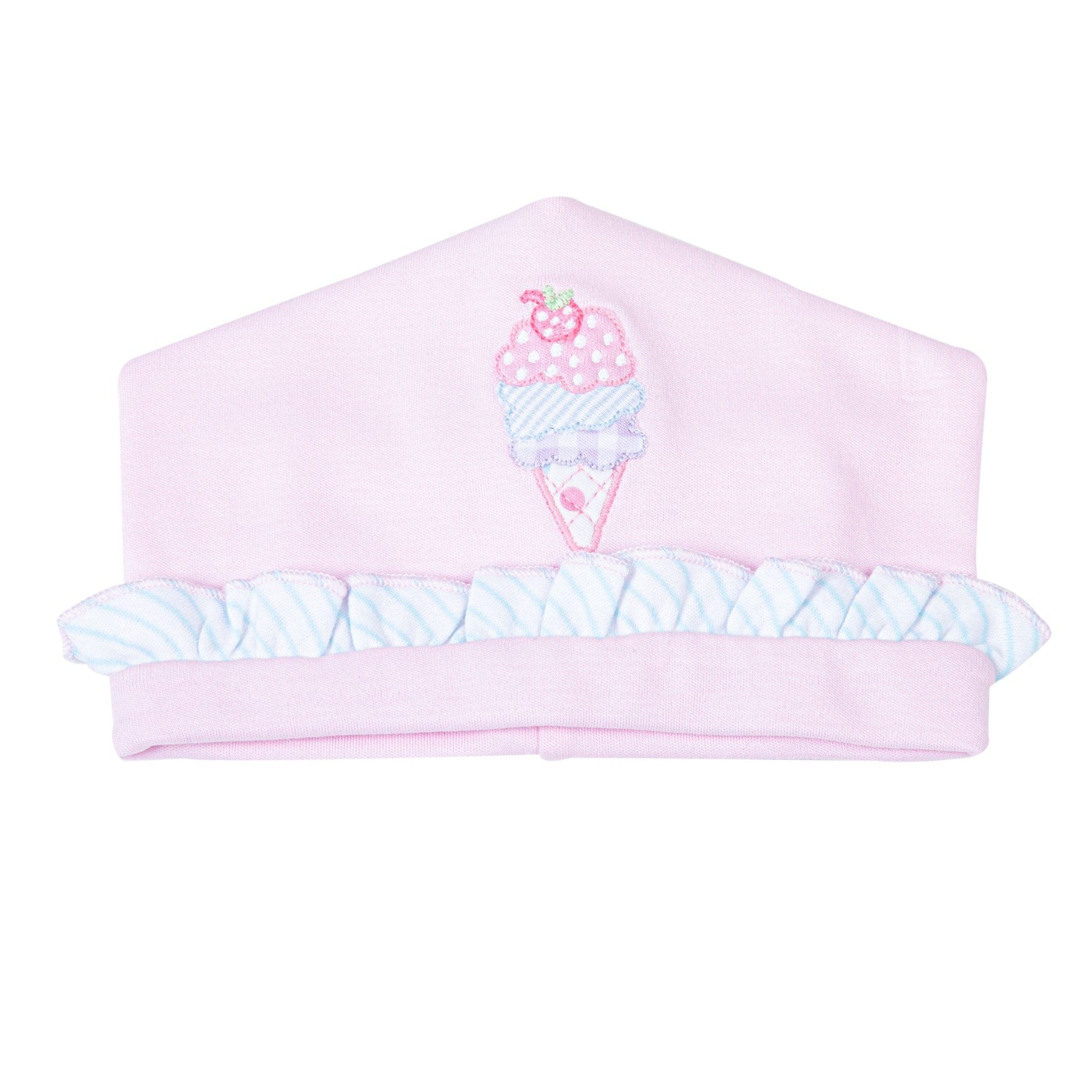 Scoops of Fun Applique Ruffle Hat - Magnolia BabyHat