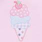 Scoops of Fun Applique Ruffle Lap Footie - Magnolia BabyFootie