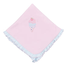  Scoops of Fun Applique Ruffle Receiving Blanket - Magnolia BabyReceiving Blanket