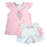 Scoops of Fun Applique Ruffle Short Set - Magnolia BabyShort Set