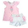 Scoops of Fun Applique Ruffle Short Set - Magnolia BabyShort Set