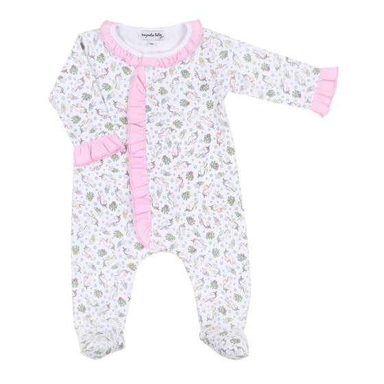 Sea Unicorns Printed Ruffle Footie - Magnolia BabyFootie