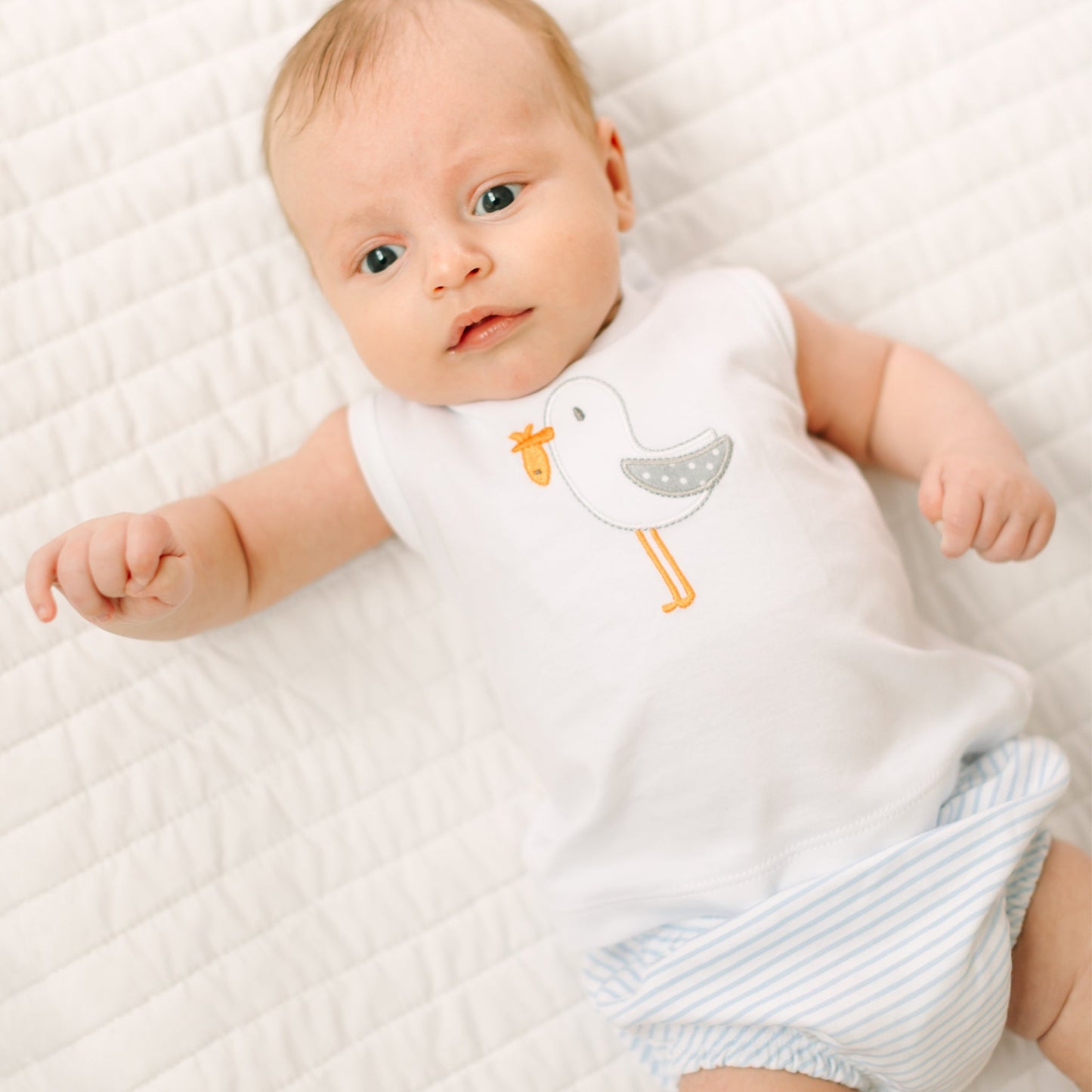 Seabird Shores Applique Diaper Cover Set - Magnolia BabyDiaper Cover