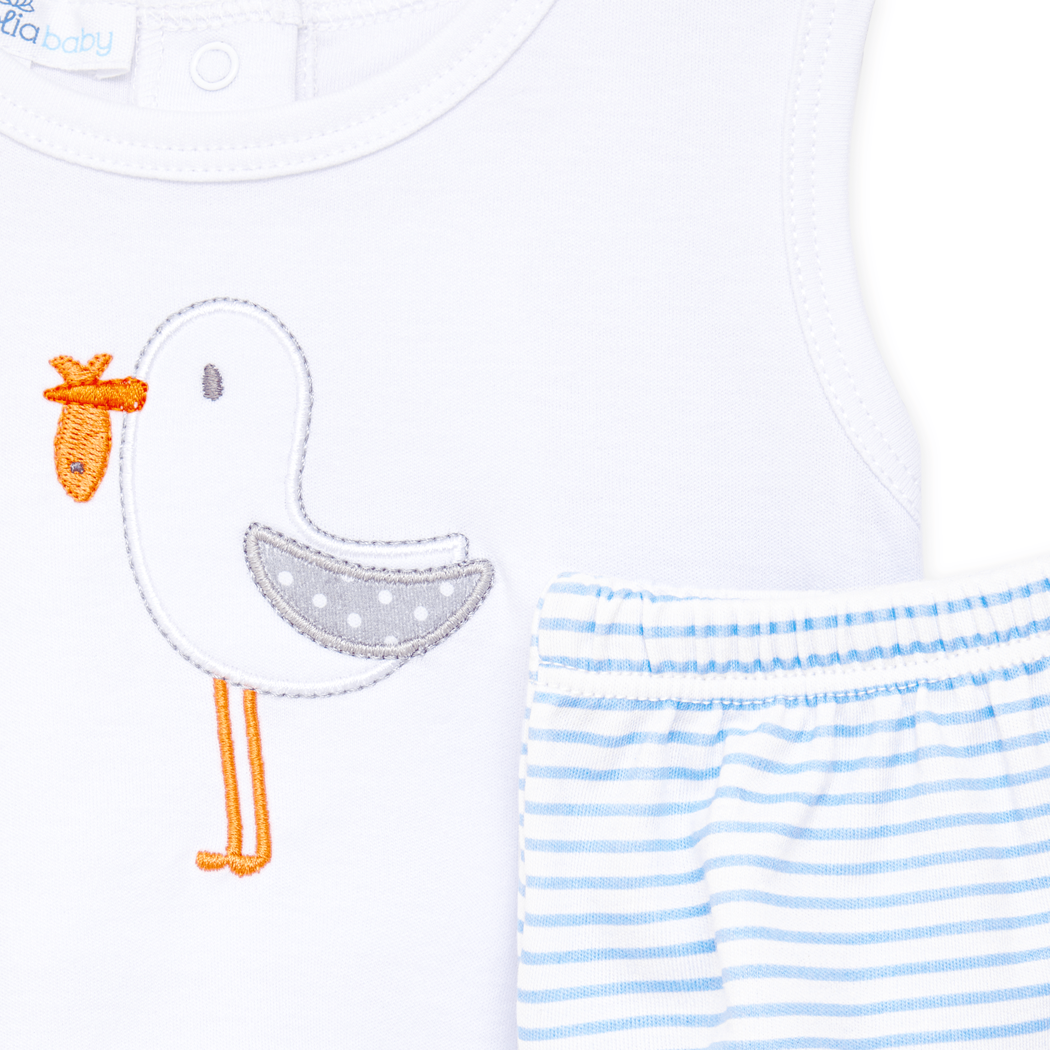 Seabird Shores Applique Diaper Cover Set - Magnolia BabyDiaper Cover