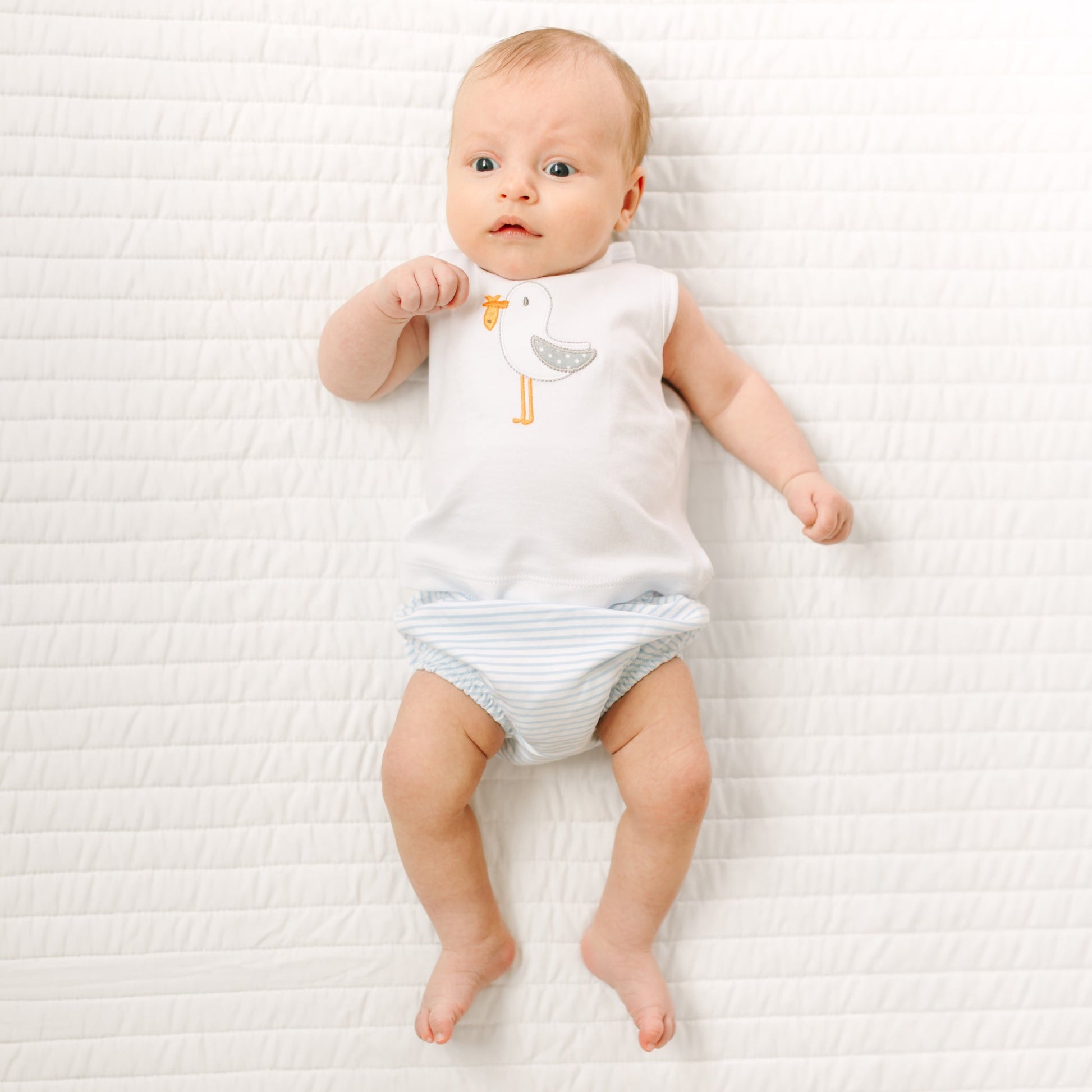 Seabird Shores Applique Diaper Cover Set - Magnolia BabyDiaper Cover