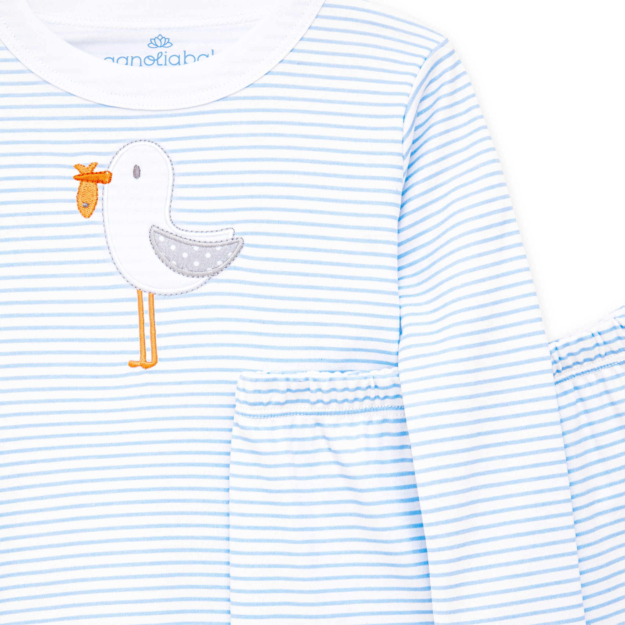 Seabird Shores Applique Long Pajamas - Magnolia BabyLong Pajamas